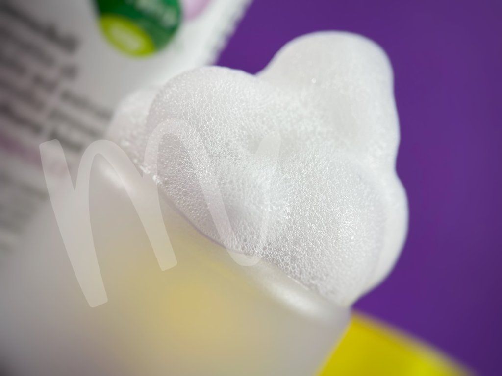 mousse detergente viso coop - texture