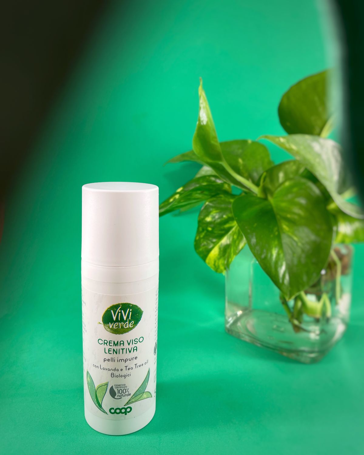 crema viso lenitiva pelli impure Vivi Verde Coop