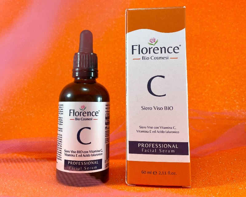 siero viso con vitamina c, vitamina e, acido ialuronico Florence Bio Cosmesi